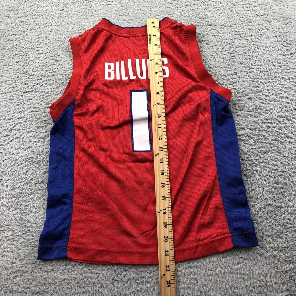 Detroit Pistons Jersey Boys Small Red NBA Basketball Reebok Chauncey Billups 1